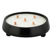 Black Wood Wick Citronella Candle, 28oz