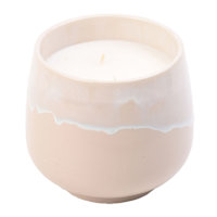 Tan Reactive Glaze Ceramic Citronella Candle, 24oz