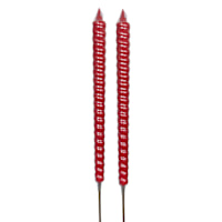 2-Pack Red Citronella Flare Candles, 7.5oz