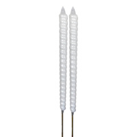 2-Pack White Citronella Flare Candles, 7.5oz