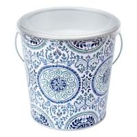 Blue Tile Bucket Citronella Candle, 12oz
