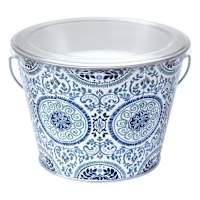 Blue Tile Bucket Citronella Candle, 28oz