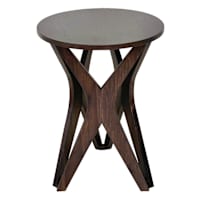 Jaxon Wooden Accent Table, Espresso Finish