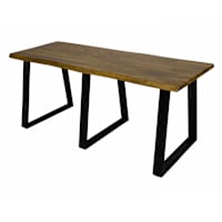 Live Edge Bench - Natural Mango Wood Finish