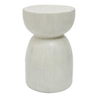 Cade Wooden Accent Table , White Ash Finish