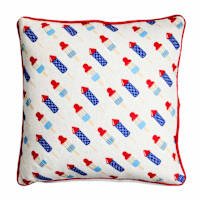 Sunny Club Bomb Pop Outdoor Pillow with Beads, 18"