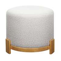 Huck Ottoman, Taupe