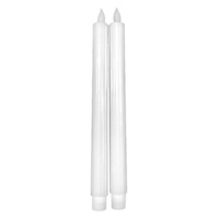 2-Pack White Taper Candles, 10"
