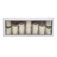 9Pk Ivory Pillars 3x3-4-5-6-8 Candle
