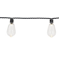 30-Count LED Edison String Lights with Black Wire