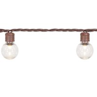 100-Count LED G30 Globe String Lights with Brown Wire