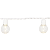 100-Count LED G30 Globe String Lights with White Wire