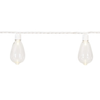 30-Count LED Edison String Lights with White Wire