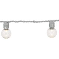 100-Count LED G30 Globe String Lights with Grey Wire