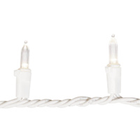 100-Count Warm White LED Mini Lights with White Wire