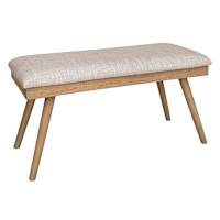 Brooks Wooden Bench, Brown
