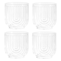 Apollo Set of 4 Clear Arch Double Old Fashioned Glasses, 11oz