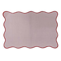 Oh Joy! Pink Scalloped Edge Placemat, 13x19