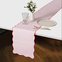 Oh Joy! Pink Scalloped Edge Runner, 72"