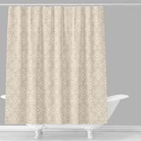 Taupe Arabesque Medallion Shower Curtain, 72"