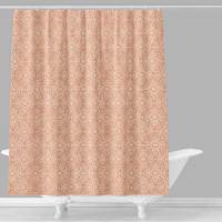 Arabesque Medallion Coral Shower Curtain, 72"