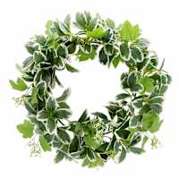 Mixed Leaves Wreath, 24"