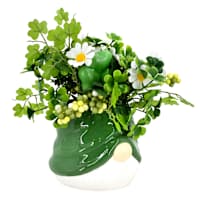 Greenery in Gnome Pot, 10"