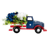 Sunny Club Patriotic Hydrangea in Truck, 7"