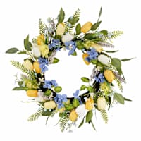 Mixed Tulips & Wildflower Wreath, 24"