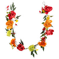 Mixed Peony & Dahlia Garland, 72"