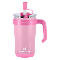Hydraflow Princess Pink Capri Insulated Kids Tumbler with Handle, 16oz