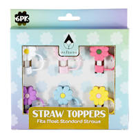 6-Pack Sunflower Straw Topper