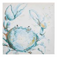Honeybloom Crab Canvas Wall Art, 16"