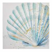 Honeybloom Shell Canvas Wall Art, 16"