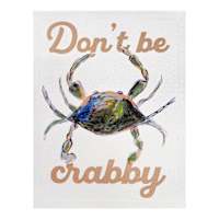 Don't Be Crabby Canvas Wall Art, 12x16
