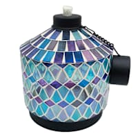 Blue Mosaic Table Torch