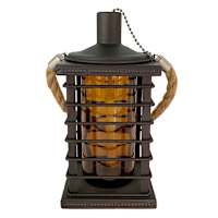 Amber Cage Table Torch