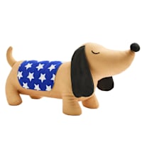 Sunny Club Red & White Dog Shaped Outdoor Pillow