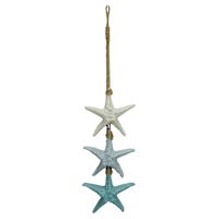 3-Piece Wall Hanging Starfish, 15"