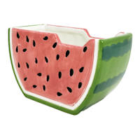 Indoor Watermelon Ceramic Planter, 3"