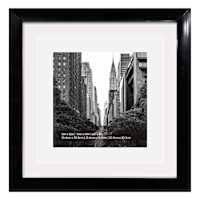 12x12 Black Wide Matted to 10x10 & 8x8 Wall Frame