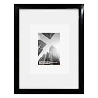 12x16 Black Wide Matted to 8x10 & 5x7 Wall Frame