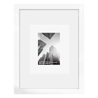 12x16 White Wide Matted to 8x10 & 5x7 Wall Frame