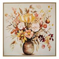 Framed Floral Canvas Wall Art, 25"