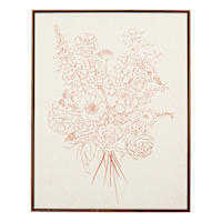 Framed Floral Canvas Wall Art, 22x28
