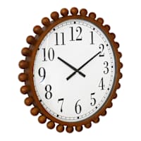 Wood Beaded Wall Clock, 30"