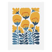 Whimsical Flowers Canvas Wall Art, 12x16