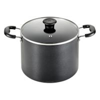 T-Fal Essentials Black Stock Pot, 8qt