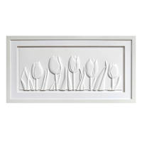 Providence Glass Framed Tulips Wall Art, 25x13