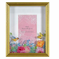 Floral Glass Tabletop Frame, 4x6